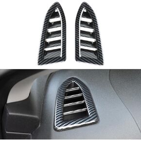 INTGET 2pcs Dashboard Upper AC Vent Covers for 2024 Subaru Crosstrek Accessories /2024 Subaru Impreza Accessories Carbon Fiber Interior Accessories (2PCS-Dashboard Upper AC Vent Cover)