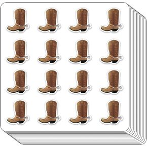 Cowboy Boots Planner Stickers, 0.5in Monthly Scrapbooking Arts Crafting 208-Pack