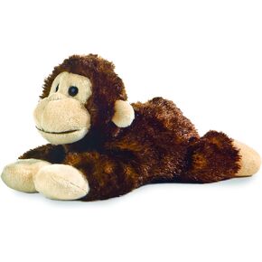 Aurora® Adorable Mini Flopsie™ Cheki Chimp™ Stuffed Animal - Playful Ease - Timeless Companions - Brown 8 Inches