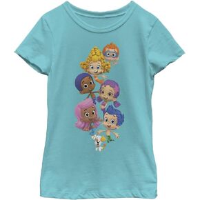 Nickelodeon Bubble Guppies Group Girls Short Sleeve Tee Shirt