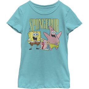 Nickelodeon Spongebob Squarepants Group Girls Short Sleeve Tee Shirt