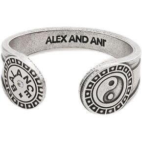 Alex and Ani Statement Motivation Ring, Yin Yang,Rafaelian Silver,Silver, Rings