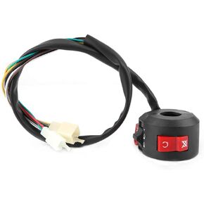 Acouto Motorcycle Left Handbar Switch Start Stop Kill Button ON-Off Switch Light Kill Switch for 50cc-110cc ATV Quad with 22mm Handlebar