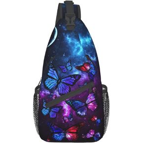 Unisex Crossbody Sling Backpack Travel Hiking Daypack Crossbody Shoulder Bag for Women Men