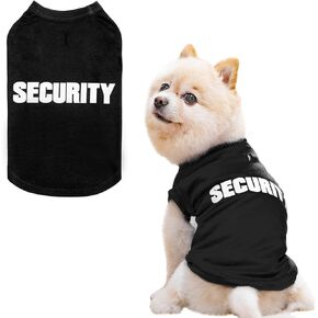 Dog Security Shirt, Pet Summer T-Shirt for Small to Large Dogs, Puppy Cat Vest Clothes for Dogs Boy Girl