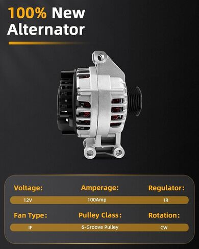 OCPTY Alternator for 2.8 3.5L For Chevy Colorado For GMC Canyon For Isuzu I250 I350 2004-06 GL-625 Automotive Replacement Alternators in Saudi Arabia