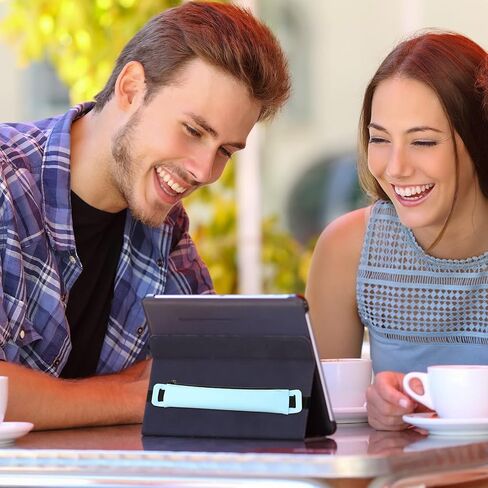 4 قطع حامل أقلام لأجهزة الكمبيوتر المحمول، حامل أقلام من جلد البولي يوريثان، حقيبة أقلام، حامل أقلام الرصاص لمخطط الكمبيوتر المحمول مع حزام مطاطي، وردي أزرق كاكي أسود in Kuwait