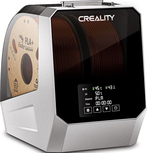مجفف خيوط Creality Space Pi Filament Plus، 2 لفات صندوق تجفيف خيوط الطابعة ثلاثية الأبعاد مع تسخين سريع، التحكم في درجة الحرارة، حامل تخزين مجفف الشعيرات لـ 1.75/2.85 مم PLA PETG ABS TPU PA in Kuwait