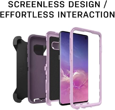 حافظة OtterBox Defender Series بدون شاشة لهاتف Galaxy S10+ (فقط) - يتضمن مشبك الحافظة - عبوة غير قابلة للبيع بالتجزئة - Big Sur (بيج شاحب/قرصان) in Saudi Arabia