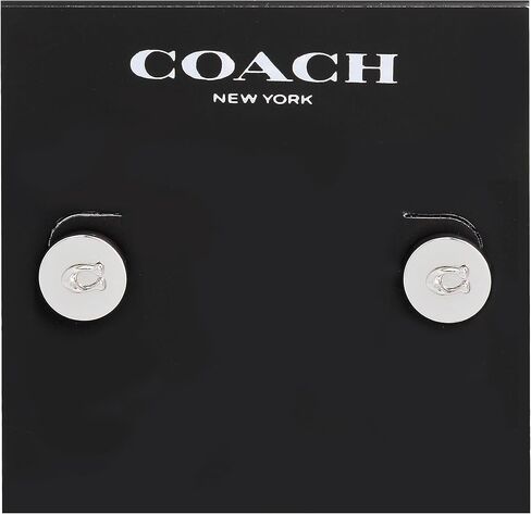 أقراط نسائية مميزة على شكل عملة معدنية من Coach in Saudi Arabia
