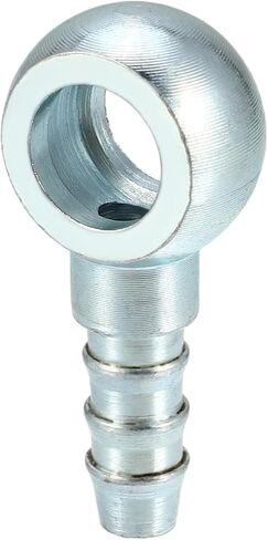 ACROPIX 10mm Diameter 7.5 mm OD Banjo Hose Barb Bolt Fittings Universal Banjo Fitting Fuel Line Adapter Connector for Motorcycle Car Silver Tone - Pack of 1 in Saudi Arabia