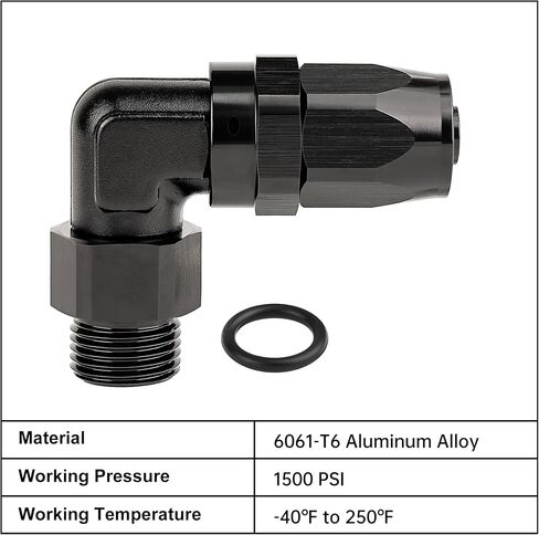 EVIL ENERGY 10AN Hose End to 10AN ORB 90 Degree Fitting Swivel for CPE Braided Hose in Saudi Arabia