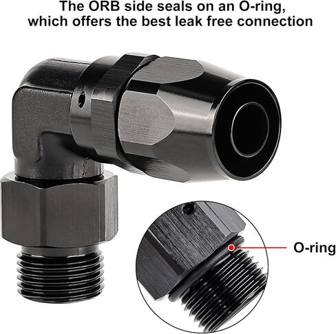 EVIL ENERGY 10AN Hose End to 10AN ORB 90 Degree Fitting Swivel for CPE Braided Hose in Saudi Arabia