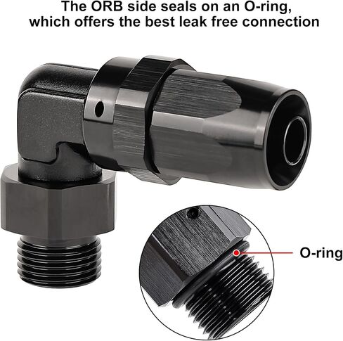 EVIL ENERGY 10AN Hose End to 10AN ORB 90 Degree Fitting Swivel for CPE Braided Hose in Saudi Arabia