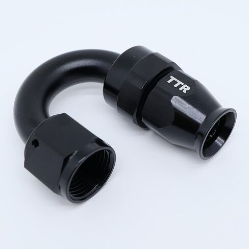 AN-6 6AN AN6 90 Degree PTFE Reusable Swivel Fitting Hose End Grade A Black 80-090-06BK in Saudi Arabia