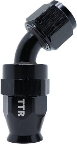 AN-6 6AN AN6 90 Degree PTFE Reusable Swivel Fitting Hose End Grade A Black 80-090-06BK in Saudi Arabia