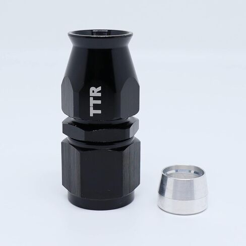 AN-6 6AN AN6 90 Degree PTFE Reusable Swivel Fitting Hose End Grade A Black 80-090-06BK in Saudi Arabia