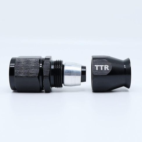 AN-6 6AN AN6 90 Degree PTFE Reusable Swivel Fitting Hose End Grade A Black 80-090-06BK in Saudi Arabia