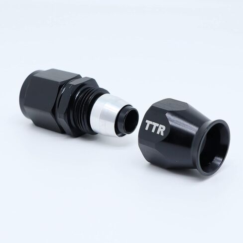 AN-6 6AN AN6 90 Degree PTFE Reusable Swivel Fitting Hose End Grade A Black 80-090-06BK in Saudi Arabia