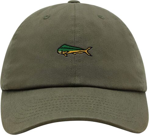 Mahi-Mahi Fish Premium Dad Hat Embroidered Baseball Cap Fishing Ocean in Saudi Arabia