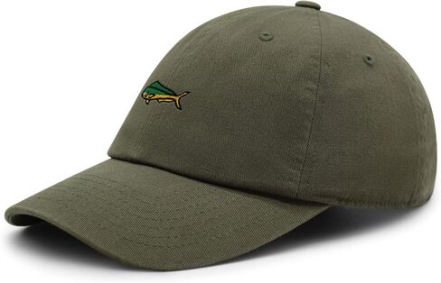 Mahi-Mahi Fish Premium Dad Hat Embroidered Baseball Cap Fishing Ocean in Saudi Arabia