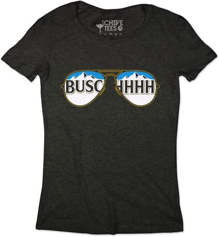 تي شيرت البيرة ذو الشعار الكلاسيكي من theCHIVE Busch in Kuwait