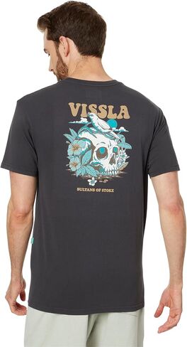 تي شيرت VISSLA Bird Brain بأكمام قصيرة فانتوم مقاس XL in Kuwait