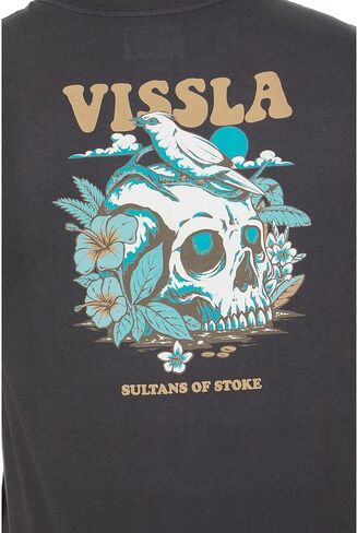 تي شيرت VISSLA Bird Brain بأكمام قصيرة فانتوم مقاس XL in Kuwait