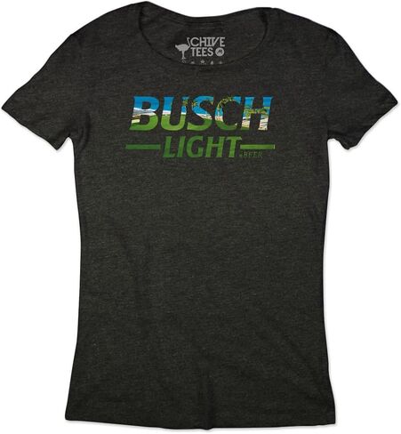 تي شيرت البيرة ذو الشعار الكلاسيكي من theCHIVE Busch in Kuwait
