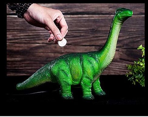 Home Decor Unique Tyrannosaurus/Stegosaurus/Brachiosaurus Dinosaur Series Shape Stylish Design Coin Bank Money Saving Bank Toy Bank Cents Penny Piggy Bank-Brown/Yellow/Green in Saudi Arabia