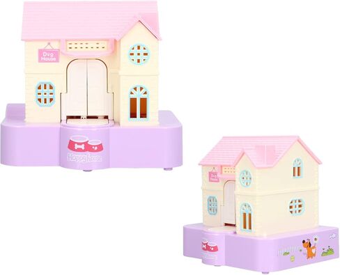 Fun Puppy Villa Piggy Bank, Lucky Dog House Automatic Swallowing Piggy Bank with Light and Music Effects Children's Toy Gifts( Lucky Dog) in Saudi Arabia