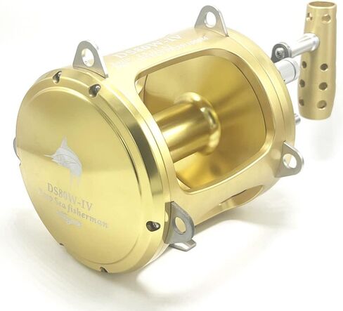 Trolling Fishing Reel for Tuna Sailfish Swordfish 2 Speed Heavy Game Reel 80W Gifts for Men Boat Drum Coil in Saudi Arabia