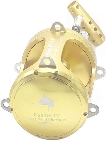 Trolling Fishing Reel for Tuna Sailfish Swordfish 2 Speed Heavy Game Reel 80W Gifts for Men Boat Drum Coil in Saudi Arabia