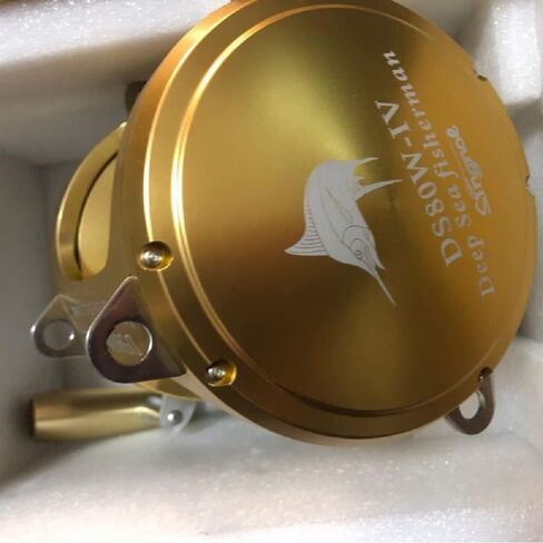 Trolling Fishing Reel for Tuna Sailfish Swordfish 2 Speed Heavy Game Reel 80W Gifts for Men Boat Drum Coil in Saudi Arabia