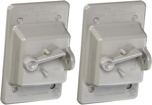 BELL PTC100GY 1-Gang Toggle Switch Nonmetallic Weatherproof Cover, Gray in Kuwait
