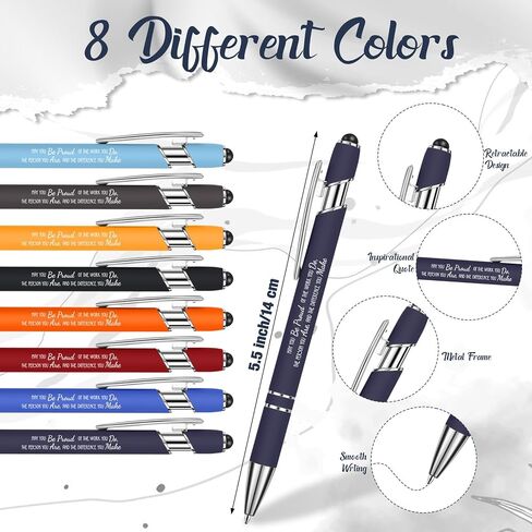Yeaqee 16 Pcs Thank You Gifts Leather Journals with Ballpoint Pen A6 Journal Notebook Bulk Teacher Appreciation Gifts Coworker Leaving Gifts Inspirational Notebooks for Men Women Teacher Volunteer in Saudi Arabia