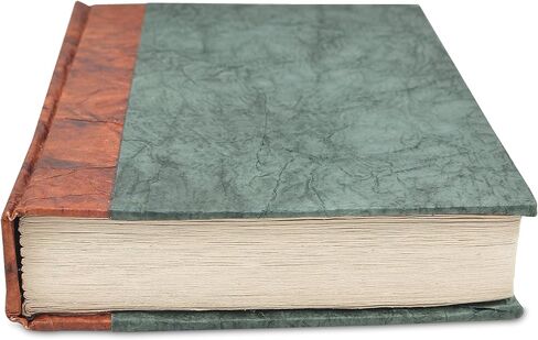 مجلة الكتابة البيئية النيبالية مع ورق لوكتا مصنوع يدويًا سميك للغاية، مقطوع بشكل نظيف، مصنوع في جبال الهيمالايا في نيبال، 6x9 بوصة (الجوز، ملحمة) in Kuwait