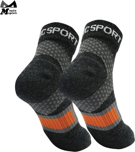 Merino Wool Above Ankle Cushioned Hiking Socks for Running, Hiking, Cycling, Camping, Ankle Socks, Arch Support in Saudi Arabia