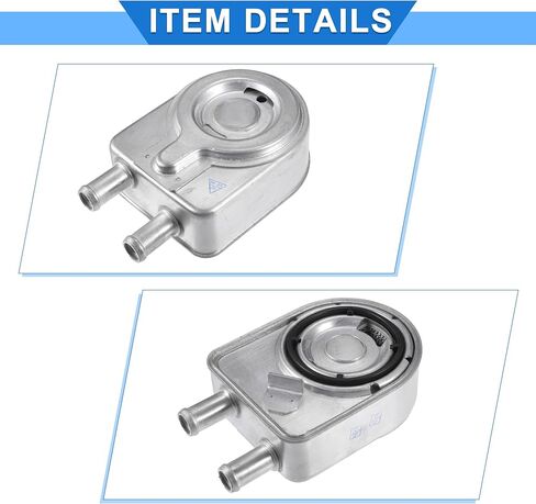 Engine Oil Cooler Kit Compatible for Hyundai Tucson 2018-2021, Durable Aluminum Alloy Silver Tone Transmission Oil Cooler with O-ring Seals in Saudi Arabia