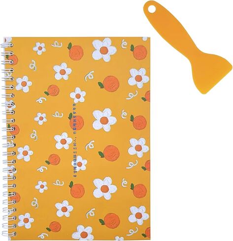 عبوة واحدة من كتاب الملصقات، كتاب ملصقات فارغ قابل لإعادة الاستخدام مع ملعقة بلاستيكية، كتاب تجميع الملصقات وكتاب تجميع الملصقات لمنظم الملصقات وتخزينها (أحمر) in Kuwait