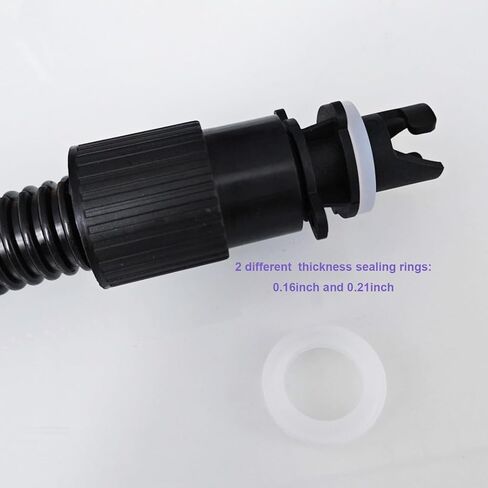 SUP Inflatable Pump Valve Adaptor, Paddle Board Pump Nozzle with 2 Different Sizes of Seals for Paddle Board Inflatable Boat in Saudi Arabia