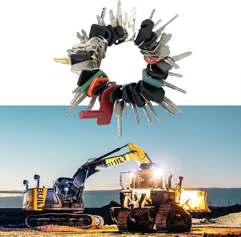 42 مجموعة مفاتيح رئيسية لمعدات البناء الثقيلة، مجموعة مفتاح الإشعال بديلة للقطط كوبوتا تويوتا كوماتسو جون JLG JCB فولفو كوبوتا تاكيوتشي يانمار فورد هوندا هيستر دايو والمزيد in Kuwait