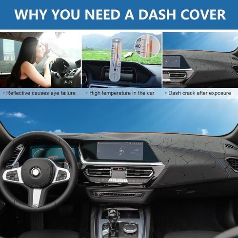 حصيرة غطاء داش لسيارة Nissan Rogue 2021 2022 2023 2024 غطاء لوحة القيادة لسيارة Rogue Nonslip Dash Board حامي حصيرة الملحقات الداخلية ظلة مضادة للوهج سجادة in Kuwait