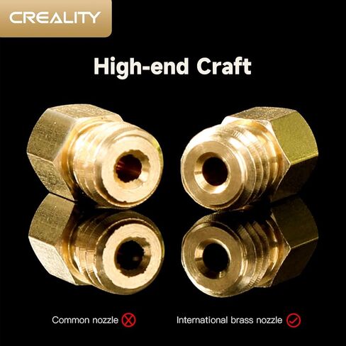 Creality Official Ender 3 0.4mm Nozzles 5 PCS, Brass 3D Printer Hotend Nozzles for Ender 3 V2/Ender 3 Pro/Ender 3 Max/Ender 5 Series/CR 10 Series and Sermoon D1 in Saudi Arabia