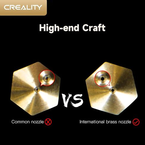 Creality Official Ender 3 0.4mm Nozzles 5 PCS, Brass 3D Printer Hotend Nozzles for Ender 3 V2/Ender 3 Pro/Ender 3 Max/Ender 5 Series/CR 10 Series and Sermoon D1 in Saudi Arabia