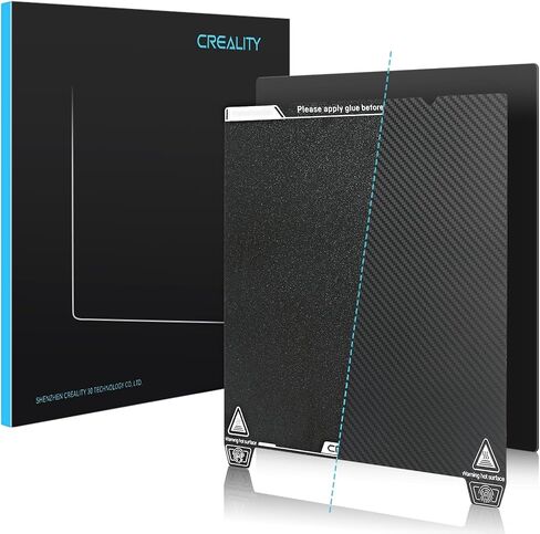 طقم لوحة بناء من Creality Official Ender 3 V3 SE من الفولاذ الزنبركي، ورقة PEI مزخرفة 235 × 235 مم للطابعة ثلاثية الأبعاد Ender 3 Pro/Ender 5 Pro/Ender-3 S1 Pro/Ender-3 V2 Neo/Ender-3 V3 KE//K1/K1C in Kuwait