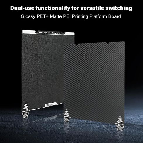 طقم لوحة بناء من Creality Official Ender 3 V3 SE من الفولاذ الزنبركي، ورقة PEI مزخرفة 235 × 235 مم للطابعة ثلاثية الأبعاد Ender 3 Pro/Ender 5 Pro/Ender-3 S1 Pro/Ender-3 V2 Neo/Ender-3 V3 KE//K1/K1C in Kuwait