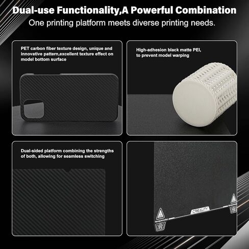 طقم لوحة بناء من Creality Official Ender 3 V3 SE من الفولاذ الزنبركي، ورقة PEI مزخرفة 235 × 235 مم للطابعة ثلاثية الأبعاد Ender 3 Pro/Ender 5 Pro/Ender-3 S1 Pro/Ender-3 V2 Neo/Ender-3 V3 KE//K1/K1C in Kuwait