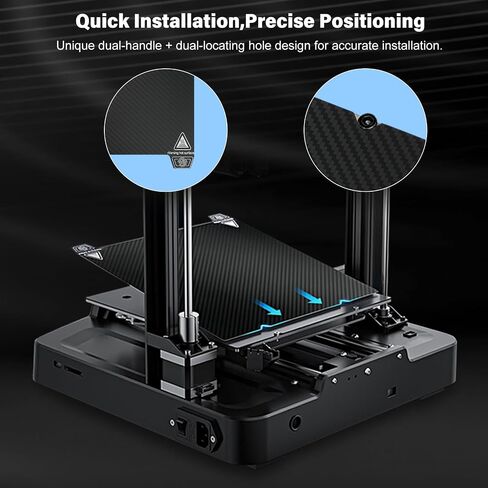 طقم لوحة بناء من Creality Official Ender 3 V3 SE من الفولاذ الزنبركي، ورقة PEI مزخرفة 235 × 235 مم للطابعة ثلاثية الأبعاد Ender 3 Pro/Ender 5 Pro/Ender-3 S1 Pro/Ender-3 V2 Neo/Ender-3 V3 KE//K1/K1C in Kuwait