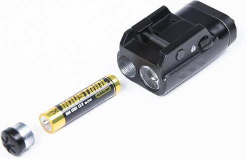 Pistol Light Black 300 Lumens Compact Aluminum Weaponlight Tactical Flashlight LED Illuminator with Adjustable Picatinny Rail Mount for Handguns or Pistols in Saudi Arabia